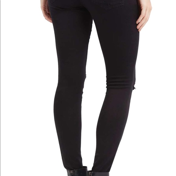 Topshop Moto Leigh Ripped Skinny Jeans - Picture 3 of 7